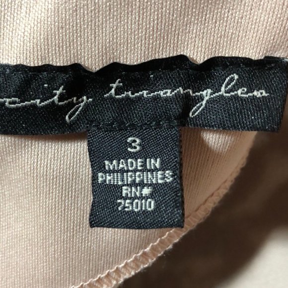 Size 3 City Triangles Glitter Lace Gown with Slit - Picture 10 of 10